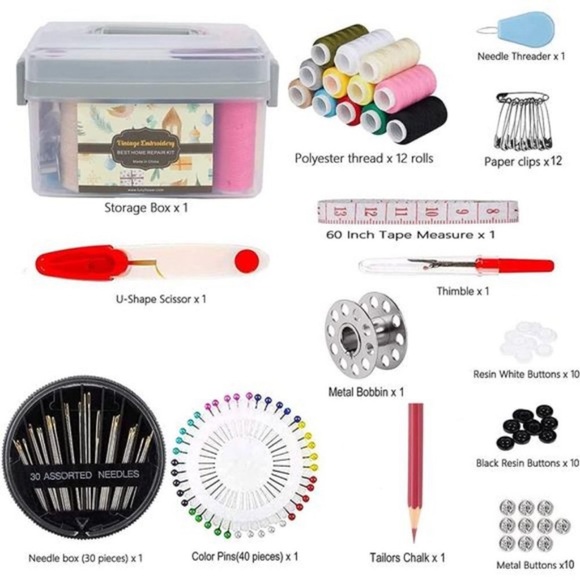 Sewing Kit Set - Portable Sewing Supplies for Beginner - Picture 4 of 7